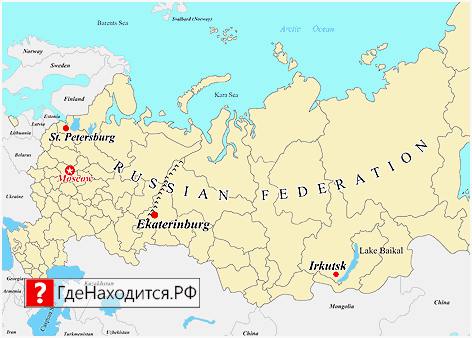 На карте Екатеринбург 