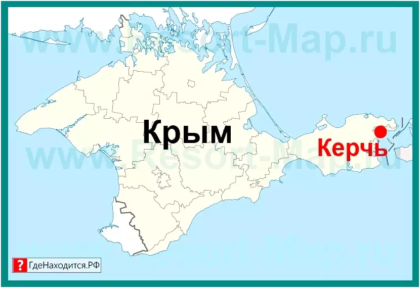 На карте Керчь 