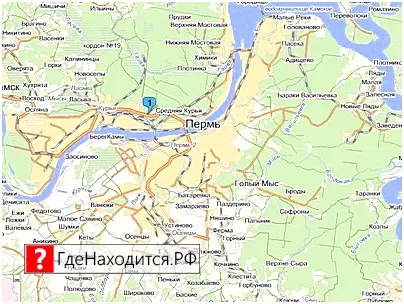 На карте Пермь 