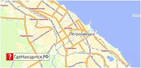 На карте Петрозаводск 