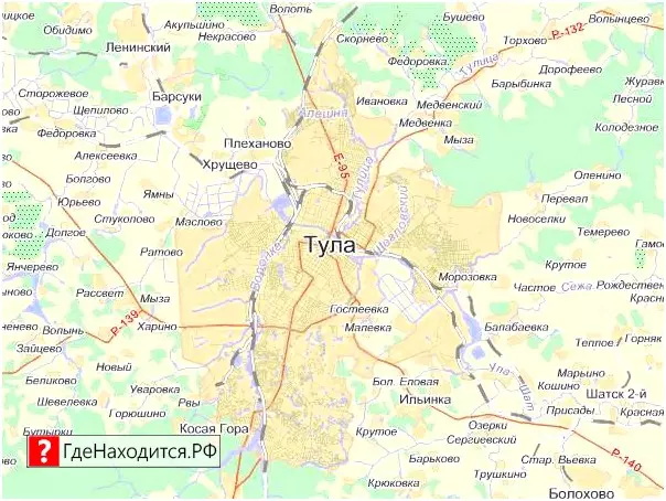 На карте Тула 