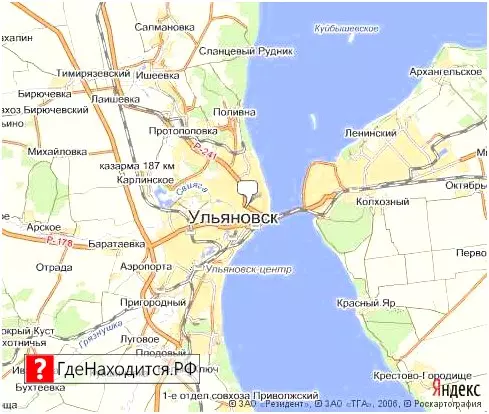 На карте Ульяновск 