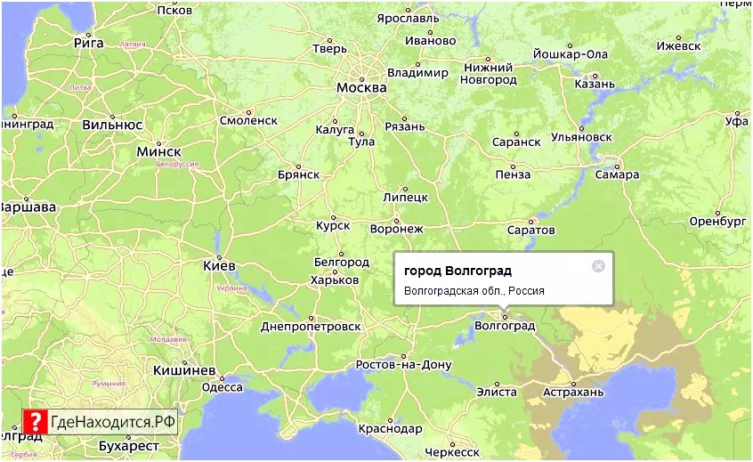 На карте Волгоград 