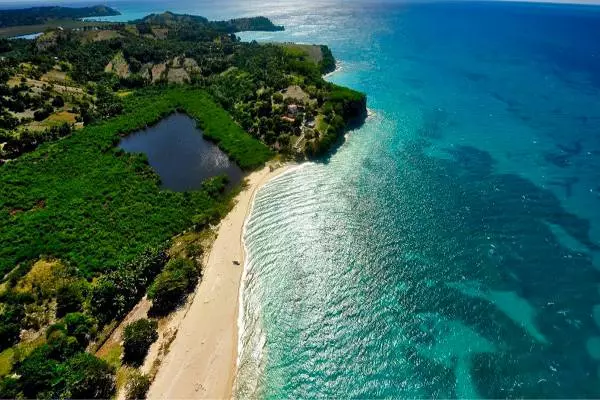 остров Гаити пляж вид сверху