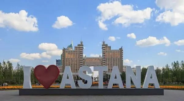 расположение города Астана