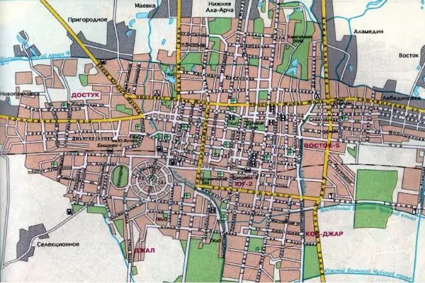 план схема Бишкека