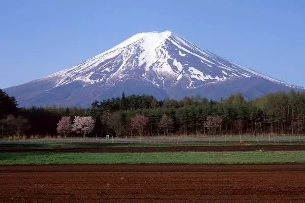 расположение вулкана Фудзияма