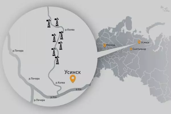 нефтяные месторождения в районе Усинска
