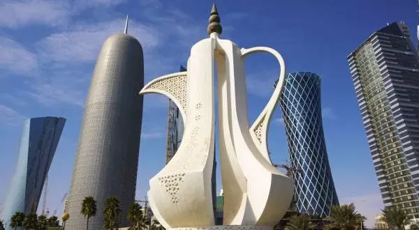 расположение города Доха