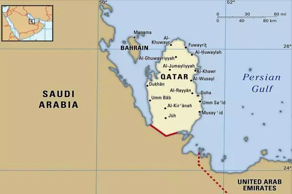 границы Катара