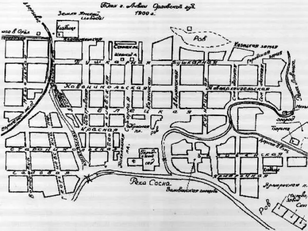 историческая карта уездного города