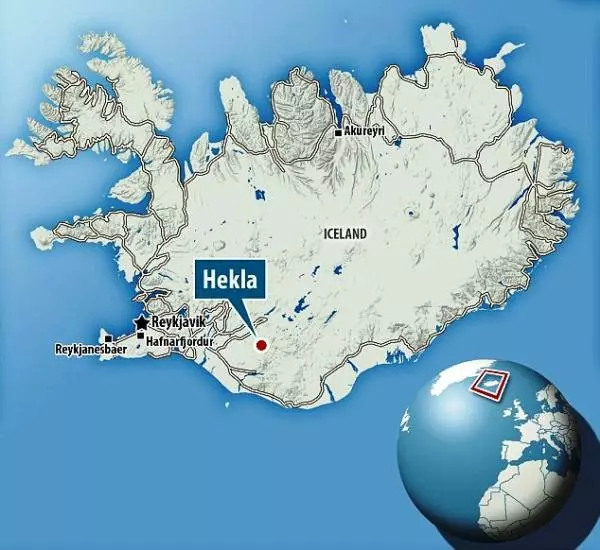 Гекла в Исландии