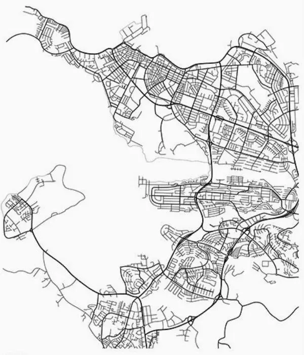 схематический план города